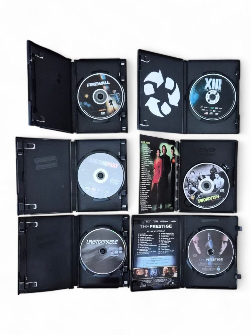 Lot of 6 Action Movies DVD Firewall, Bad Company, Unstopable, Swordfish EUC - Picture 2 of 3